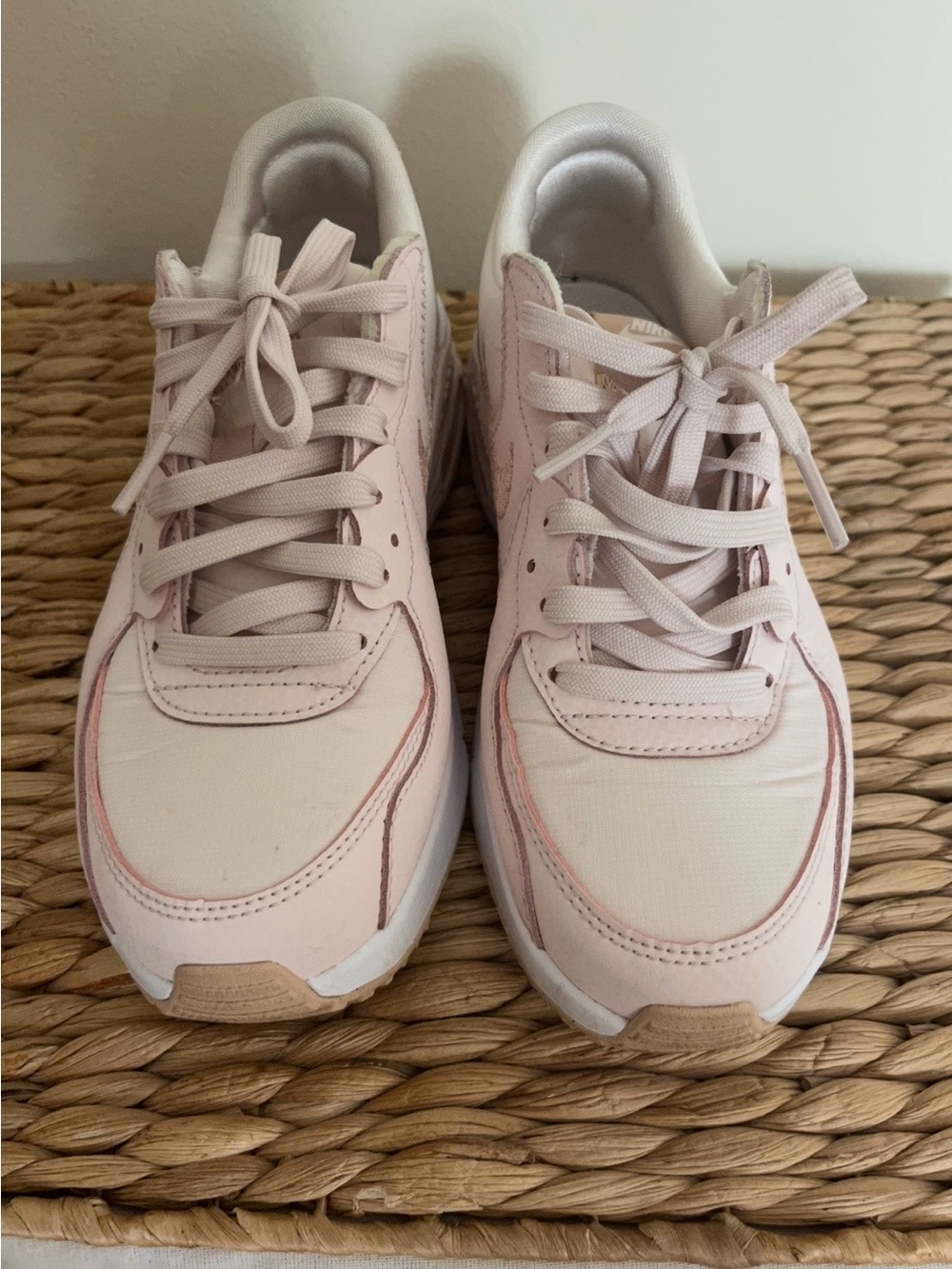 Nike Women’s Pale Pink Lace-Up Athletic Sneakers